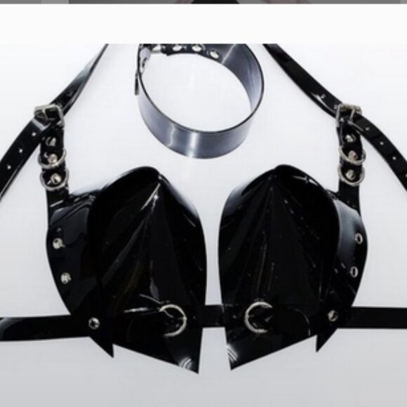 NWOT! Jivomir Domoustchiev 2 Piece  (Bra + Choker) Set Size S - Picture 2 of 6